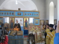 Архиепископ Витебский и Оршанский Димитрий встретил крестный ход в храме