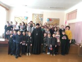 В Кричеве настоятель храма Воскресения Христова посетил среднюю школу №1