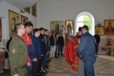 В Кричеве священник благословил призывников в  Вооруженные Силы