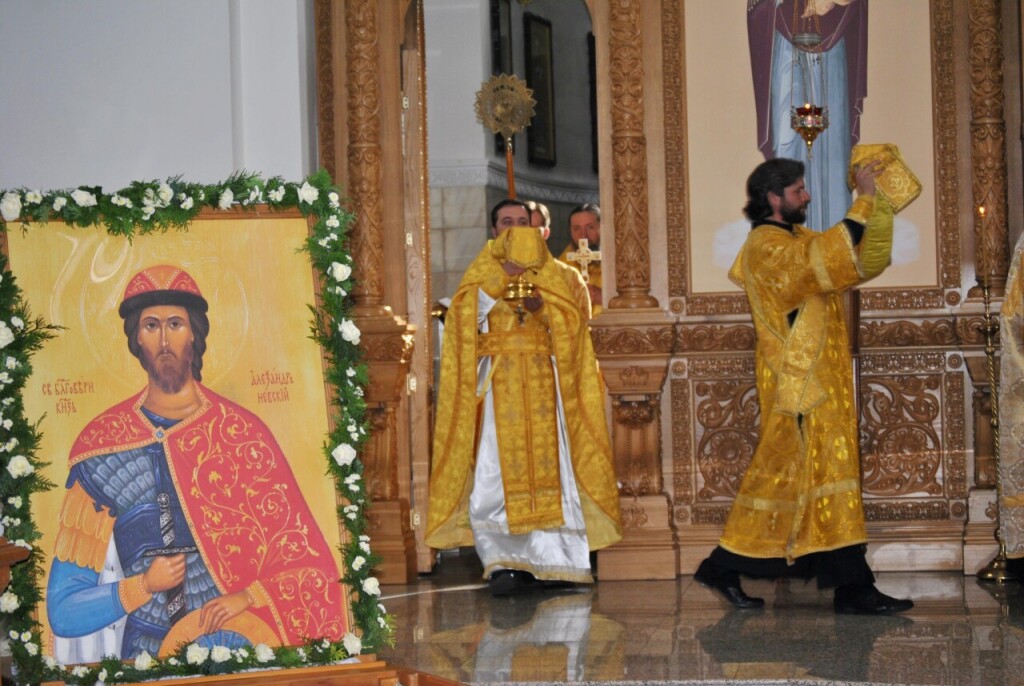 5 сентября икона св. блгв. князя Александра Невского находилась в Спасо-Преображенком кафедральном соборе г.Могилева
