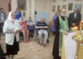В день преподобного Сергия Радонежского в Рестянском доме-интернате для престарелых и инвалидов совершили Литургию