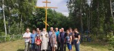 В Чаусском районе, в деревне Высокое, на месте братской могилы установлен поклонный крест