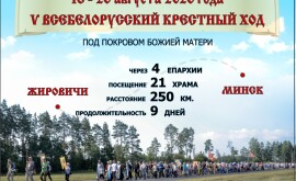 Внимание! С 18 по 26 августа будет совершаться V Всебелорусский крестный ход «Жировичи – Минск»